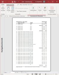 Auswertung Zeitnachweise Mitarbeiter 1